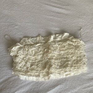 Zara Bandeau Ruffle Top S